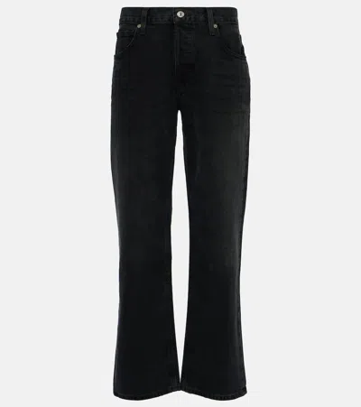 Citizens Of Humanity Neve Low-rise Straight Jeans In Black