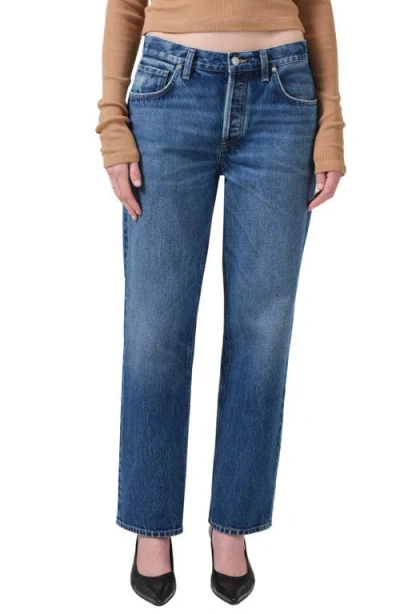 Citizens Of Humanity Neve Low Slung Relaxed Distressed Nonstretch Regenerative Cotton Jeans In Claremont