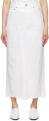 Citizen Of Humanity Off-white Circolo Denim Maxi Skirt In Cannoli (off White)