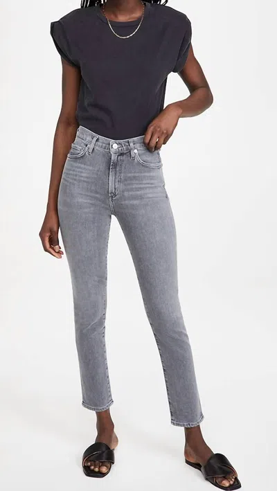 Citizens Of Humanity Olivia Slim-leg High-rise Stretch-denim Jeans In Multi