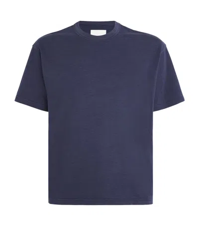 Citizen Of Humanity Organic Cotton Boxy T-shirt In Navy
