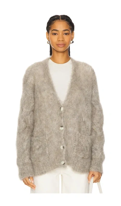 Citizen Of Humanity Padma Cable Cardigan In Grey