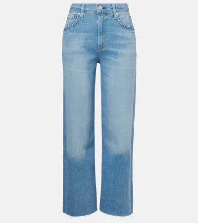 Citizens Of Humanity Palma High-rise Straight Jeans In Blue