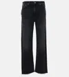 Citizens Of Humanity Black Annina High Rise Wide Leg 33 Jeans In Black