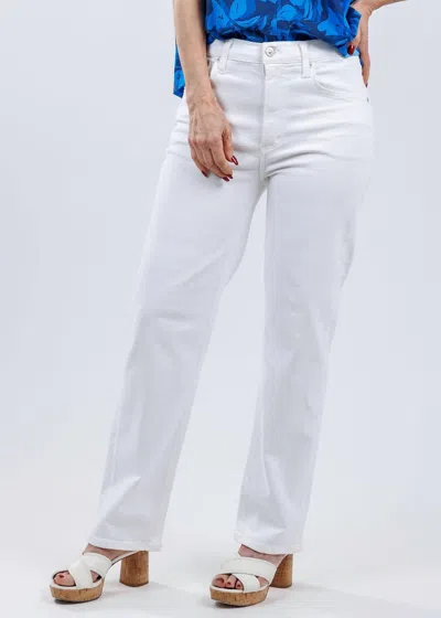 Citizen Of Humanity Palma Straight Jeans In Soft White