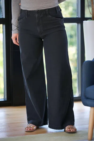 Citizen Of Humanity Paloma Utility Trousers In Washed Black