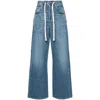 Citizens Of Humanity Brynn Drawstring Rigid Low-rise Wide-leg Jeans In Blue
