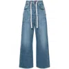 Citizens Of Humanity Brynn Drawstring Rigid Low-rise Wide-leg Jeans In Blue