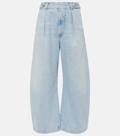 Citizen Of Humanity Payton High-rise Twill Wide-leg Pants In Strte