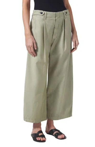 Citizen Of Humanity Citizens Of Humanity Payton Super High Waist Crop Wide Leg Utility Trousers In Palmdale