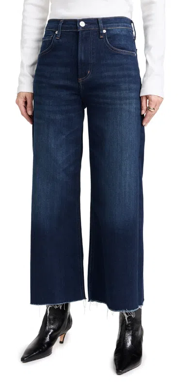 Citizen Of Humanity Petite Lyra Crop Wide Leg Jeans Louts In Lotus