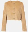 Citizen Of Humanity Pia Cropped Jacket In Ambra In Beige