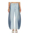 Citizens Of Humanity Horseshoe Paneled Rigid High-rise Wide-leg Jeans In Gray