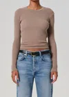 Citizen Of Humanity Citizens Of Humanity Pilar Long Sleeve Recycled Cotton Waffle Knit T-shirt