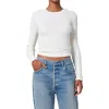 Citizen Of Humanity Citizens Of Humanity Pilar Long Sleeve Recycled Cotton Waffle Knit T-shirt In Pashmina