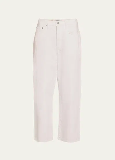 Citizens Of Humanity Pina Low-rise Baggy Jeans In Chalk White