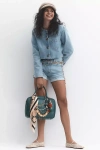 Citizens Of Humanity Priah Cropped Denim Jacket In Blue