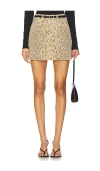Citizen Of Humanity Ramona Mini Skirt In Natural Cheetah