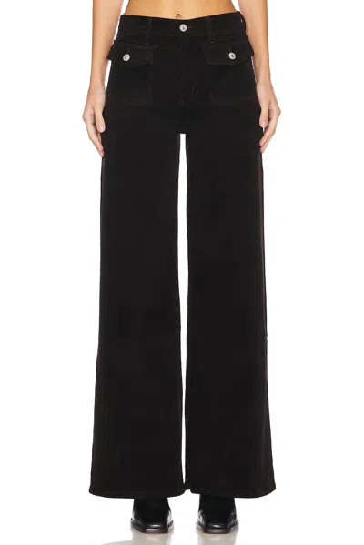 Citizens Of Humanity Raven Patch Pocket Wide Leg Corduroy Jeans In Clove In Multi