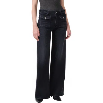 Citizen Of Humanity Citizens Of Humanity Raven Patch Pocket Wide Leg Jeans In Medallion