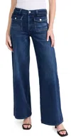 Citizen Of Humanity Raven Patch Pocket Wide Leg Jeans Regency In Regency