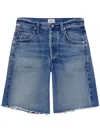 Citizen Of Humanity Citizens Of Humanity Washed Shorts In Organic Denim In Blue
