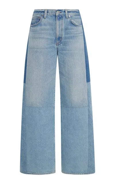 Citizens Of Humanity Re-worked Rigid Mid-rise Baggy Jeans In Light Wash Denim