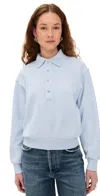 Citizens Of Humanity Remi Collared Pullover Sweatshirt Santa Cruz In Santa Cruz