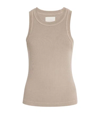 Citizens Of Humanity Ribbed Isabel Tank Top In Brown