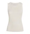 Citizen Of Humanity Ribbed Isabel Tank Top In Ivory