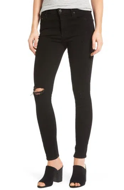 Citizens Of Humanity Rocket High Waist Skinny Jeans In Black Echoes
