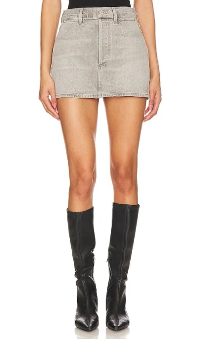 Citizens Of Humanity Rosie Mini Skirt In Quartz Grey