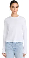 Citizen Of Humanity Sabine Cropped Long Sleeve Top White In White