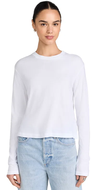 Citizen Of Humanity Sabine Cropped Long Sleeve Top White