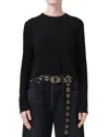 Citizen Of Humanity Ayla Baggy Cuffed Crop In Voila In Black