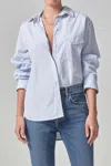 Citizen Of Humanity Shay Stripe Cotton Button-up Shirt