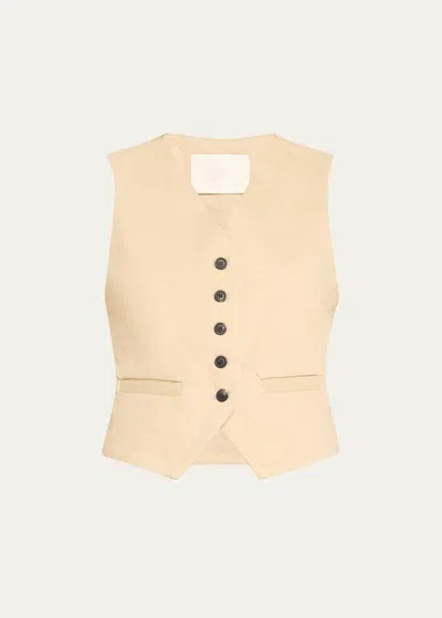 Citizens Of Humanity Sierra Tailored Vest In Beige