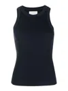 Citizen Of Humanity Sleeveless Ribbed Top In Dark Blue