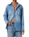 Citizen Of Humanity Solene Denim Long Sleeve Shirt In Loire In Loire