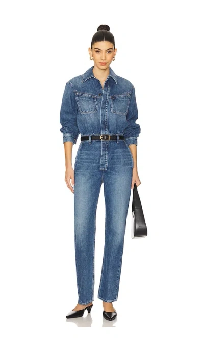 Citizens Of Humanity Solene Polished Jumpsuit In Phantom