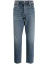 Citizen Of Humanity Straight-leg Washed Jeans In Blau