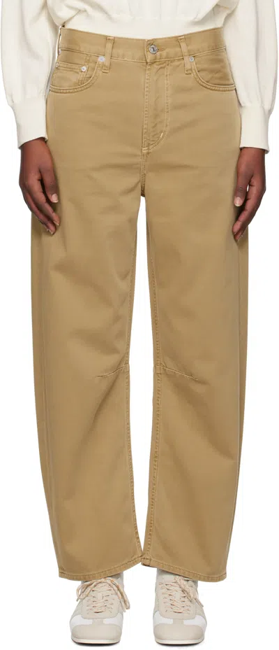 CITIZENS OF HUMANITY TAN MIRO RELAXED JEANS