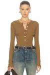 Citizen Of Humanity Varra Long-sleeve Henley Top In Sandie