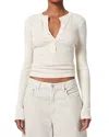 Citizen Of Humanity Citizens Of Humanity Varra Henley Tee In Dune Beige