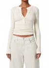 Citizen Of Humanity Varra Henley Top In Dune In White