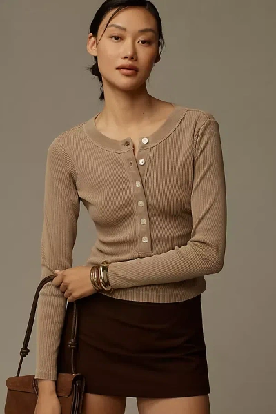 Citizens Of Humanity Varra Henley Top In White