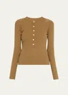 Citizen Of Humanity Varra Long-sleeve Henley Top In Sandie Mdlt G