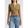 Citizen Of Humanity Citizens Of Humanity Varra Rib Henley In Sandie