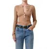 Citizen Of Humanity Citizens Of Humanity Varra Rib Henley In Sandie