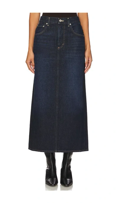 Citizen Of Humanity Verona Column Skirt In Deep Azure
